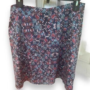 Flora blue skirt with vanity shorts. Elastic pull on waist. Size XL